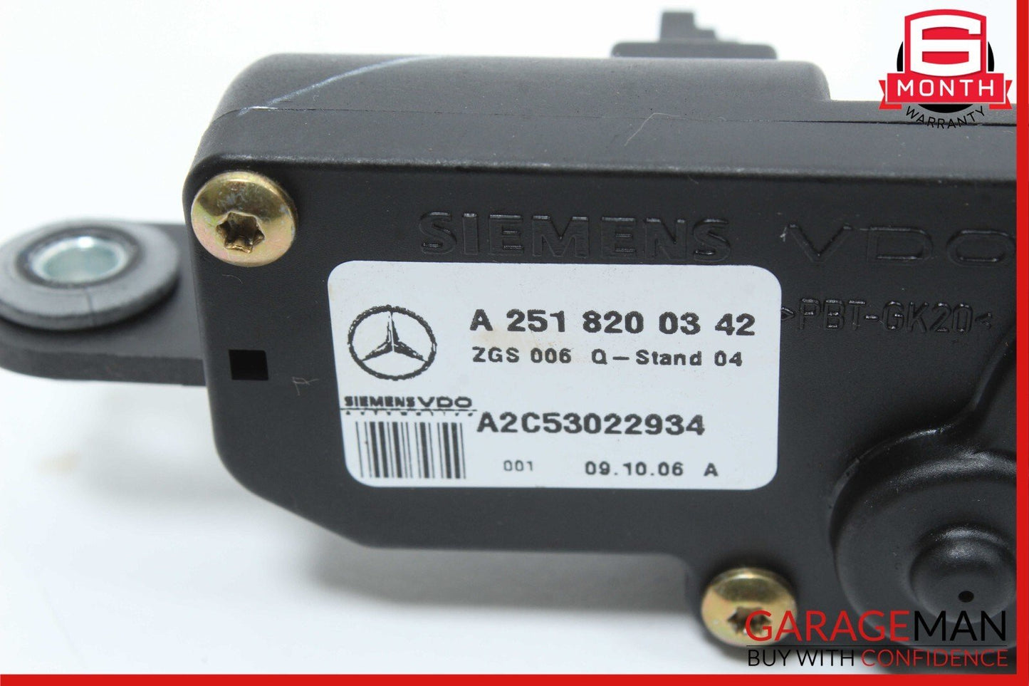 06-13 Mercedes X164 GL450 Rear Left Side Quarter Window Motor 2518200342 OEM