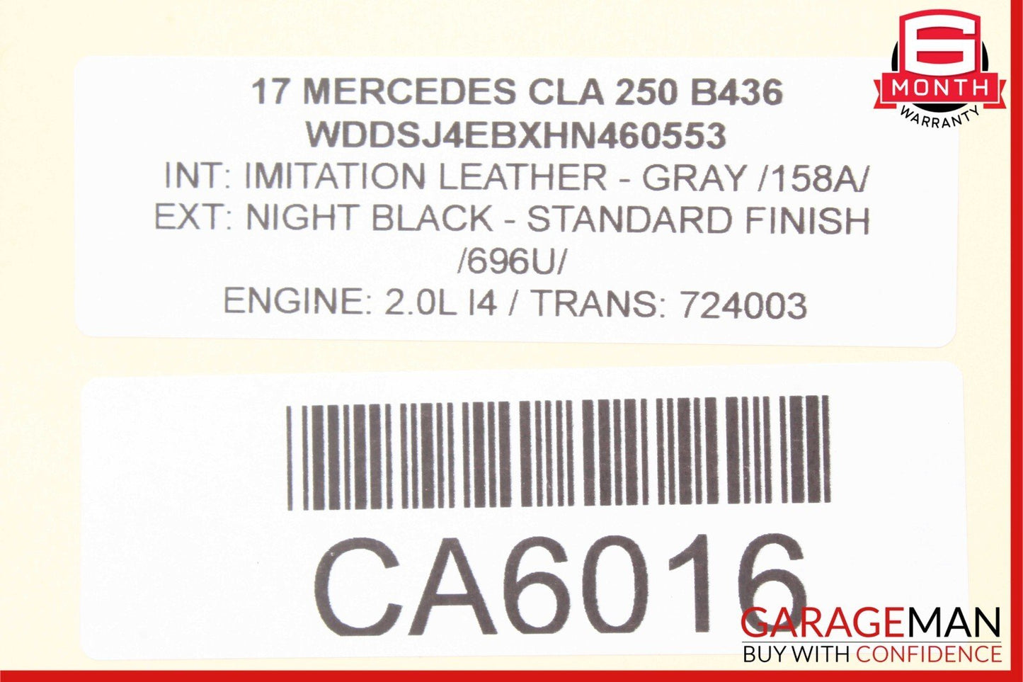 14-19 Mercedes W117 CLA250 Rear Left/Right Upper Control Arm 2463501006 OEM