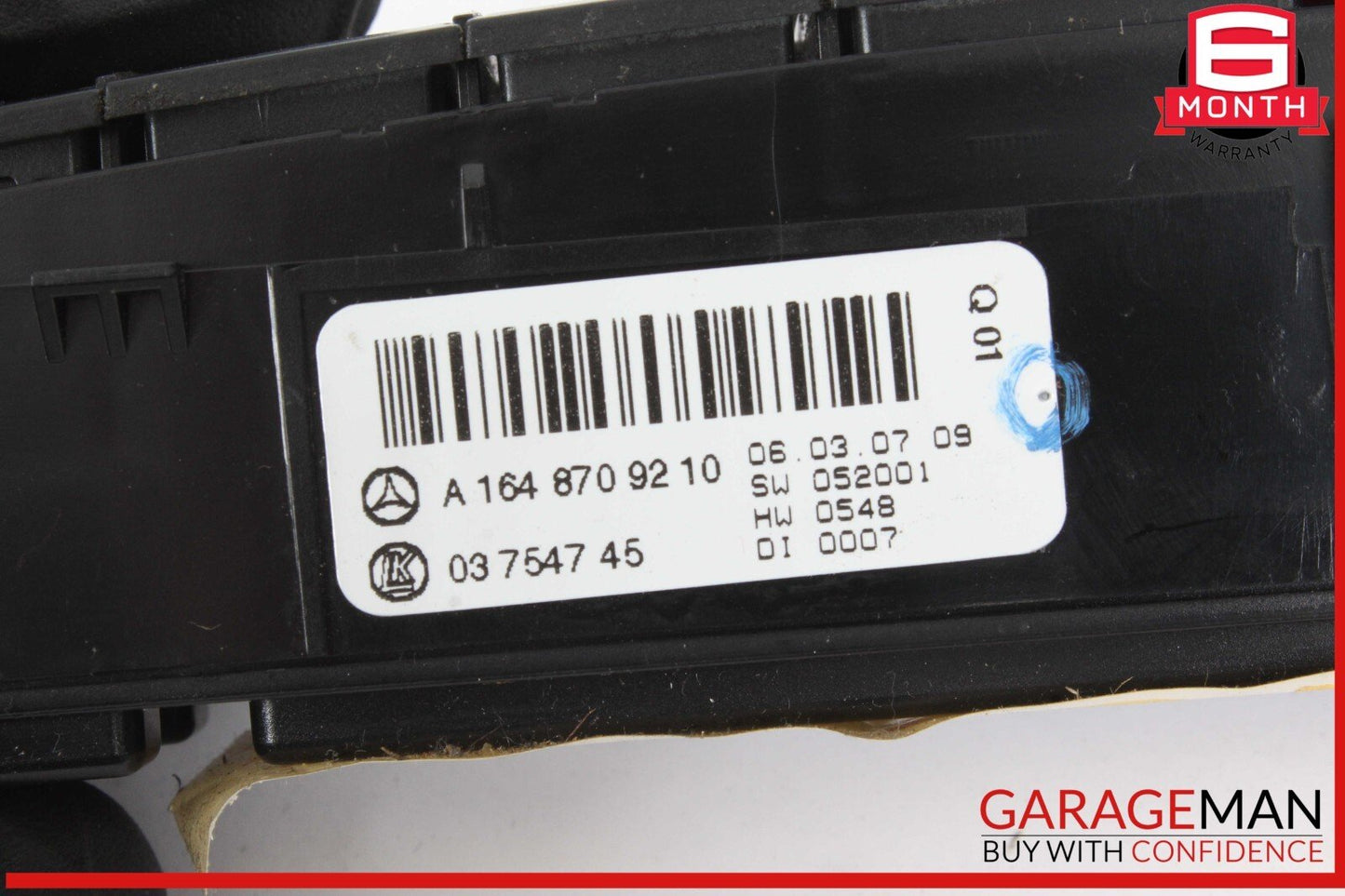 06-12 Mercedes X164 GL450 GL550 Hazard Light Control Switch Panel Module Unit