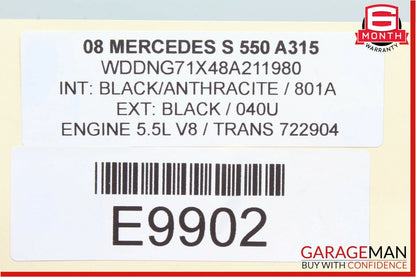 07-13 Mercedes W221 S550 Rear Right Side Air Airmatic Shock Absorber Strut OEM