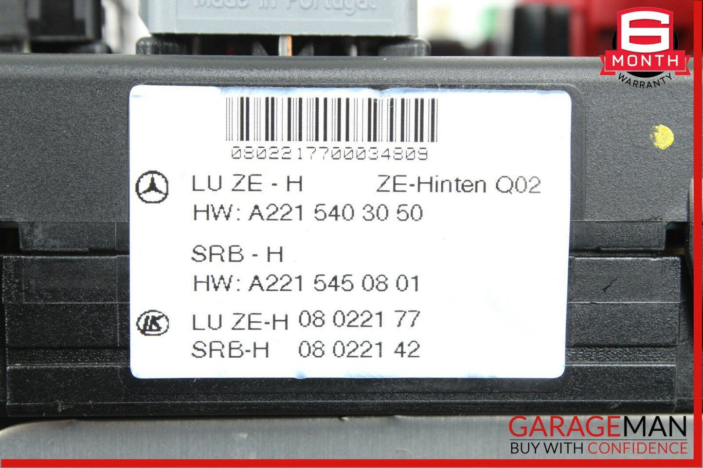 07-13 Mercedes W221 S550 CL550 Trunk SAM Fuse Relay Box Block