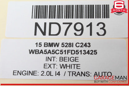 11-16 BMW 528i 535i 550i F10 Rear View Back Up Camera Control Module Unit OEM