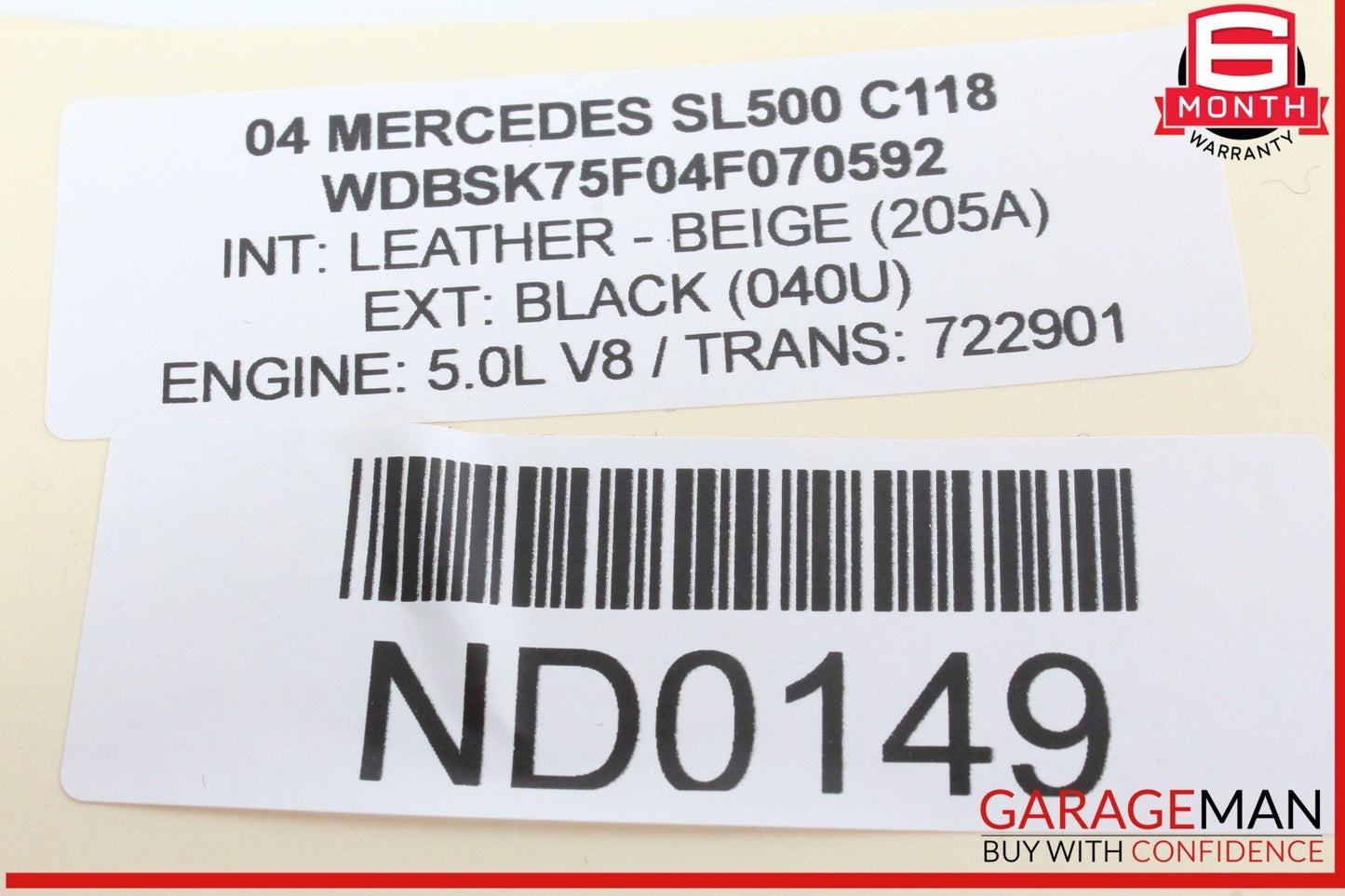 00-06 Mercedes R230 SL500 CL55 AMG Front Right Side Seat Controller Module Unit