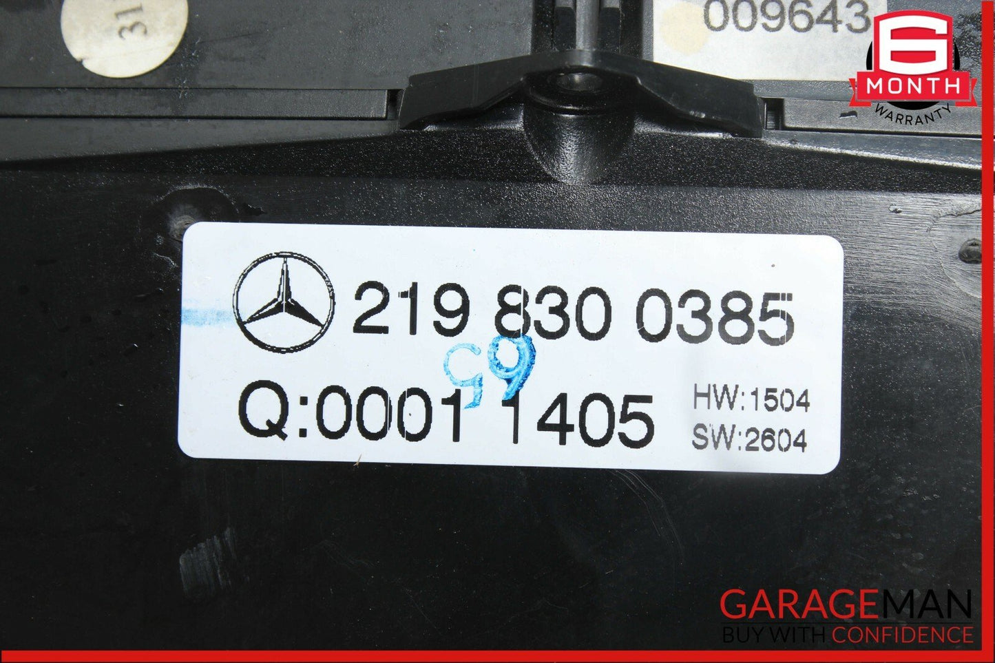 06-11 Mercedes W219 CLS550 CLS350 CLS55 AMG A/C AC Heater Climate Control Switch
