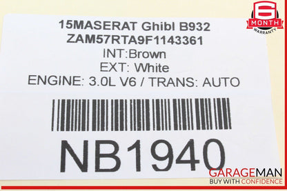 14-17 Maserati Ghibli Front Left Driver Side Exterior Door Handle Assembly OEM