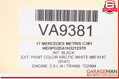 16-23 Mercedes W447 Metris Dash Hazard Traction Start Stop Switch Panel OEM