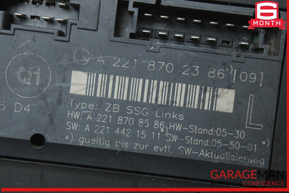 07-13 Mercedes W221 S550 S63 Front Left Driver Side Under Seat Control Unit OEM