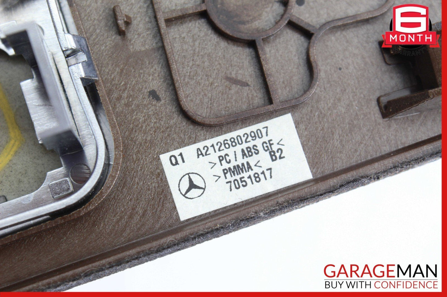 10-13 Mercedes W212 E350 E400 E550 Center Console Switch Trim Cover Bezel Wood