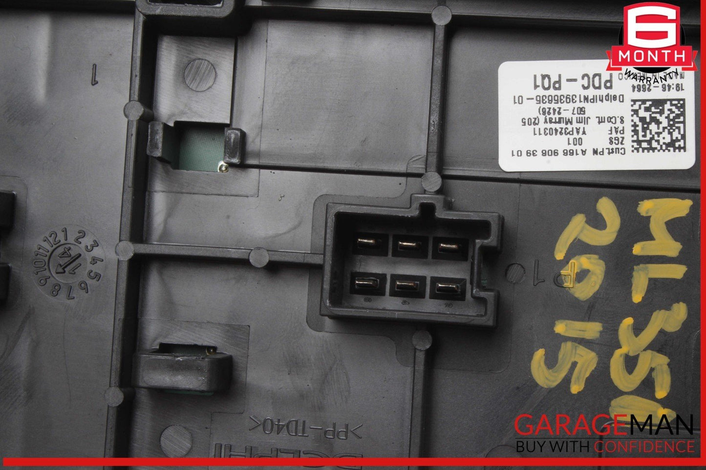 12-16 Mercedes W166 ML350 4MATIC ML550 Rear Relay Fuse Box 1669063901 OEM