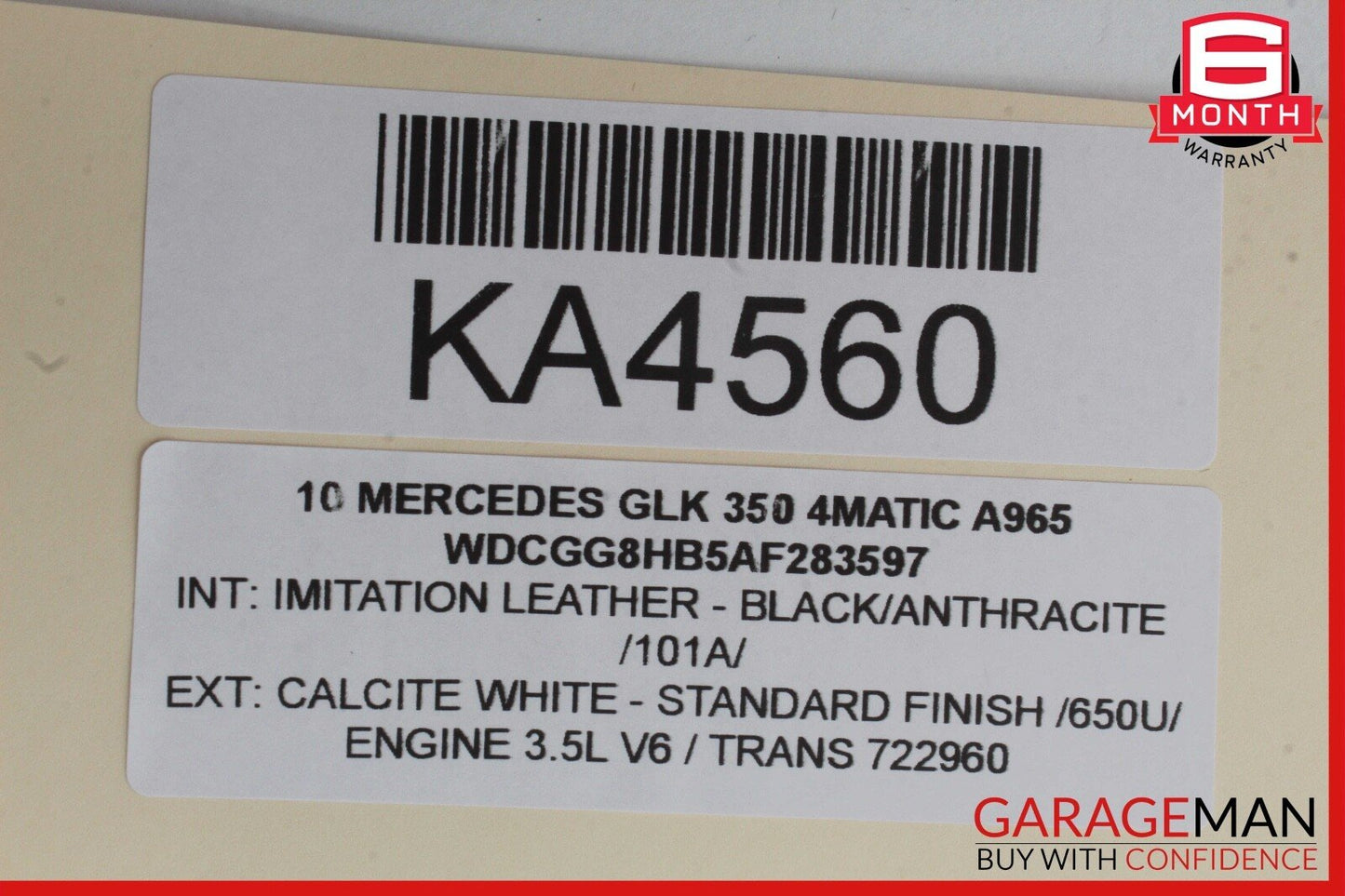 09-12 Mercedes X204 GLK350 4MATIC Rear Left Side Door Control Module Unit OEM