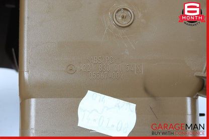 07-13 Mercedes W221 S550 CL550 Front Left Side Dash A/C Air Vent Trim Brown OEM