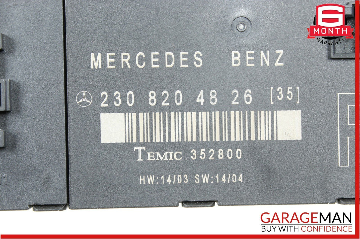 03-08 Mercedes R230 SL500 SL600 Front Right Passenger Door Control Module Unit