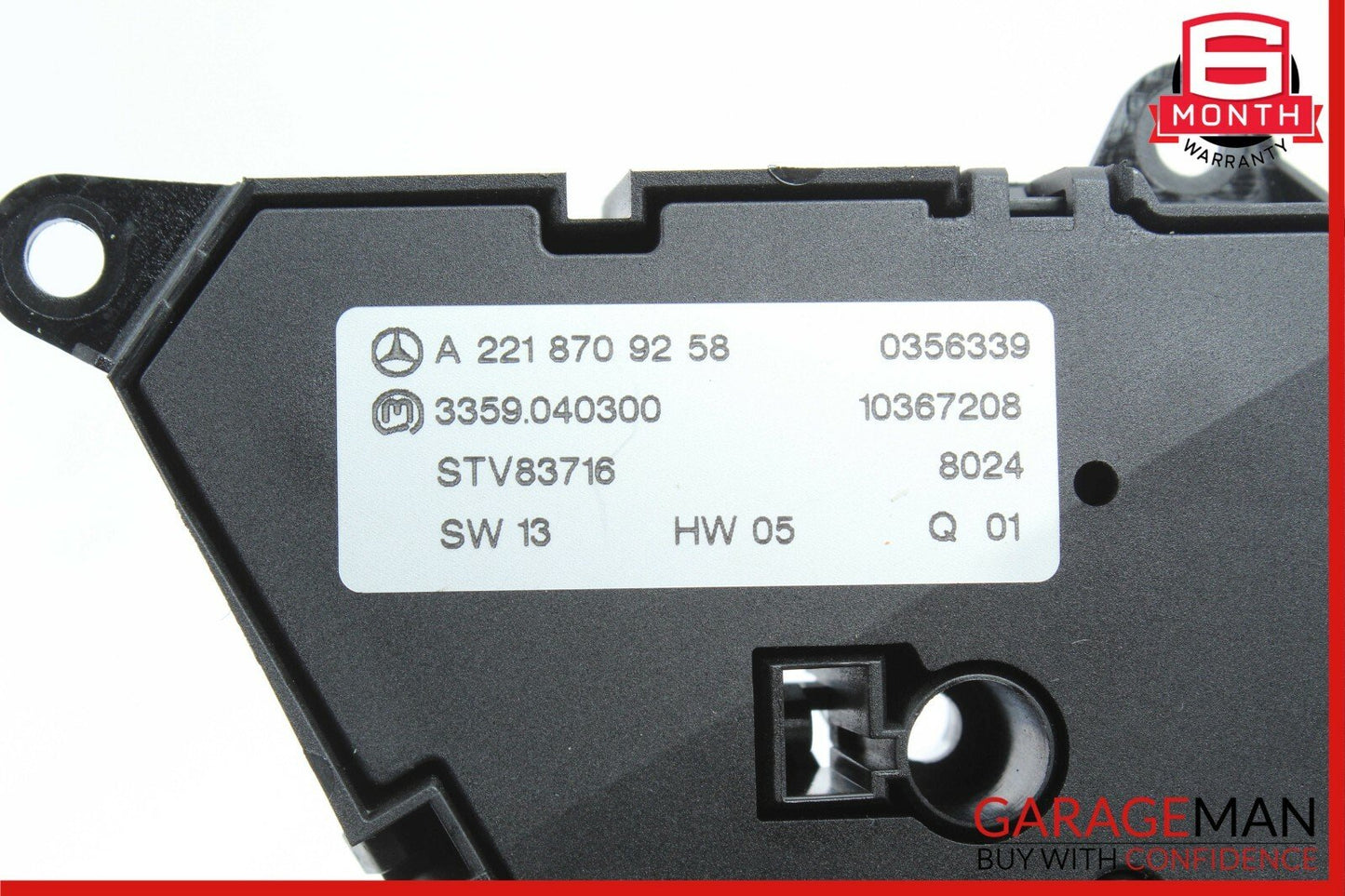 07-13 Mercedes W221 S550 CL600 Front Left Side Seat Control Switch Assembly Q05