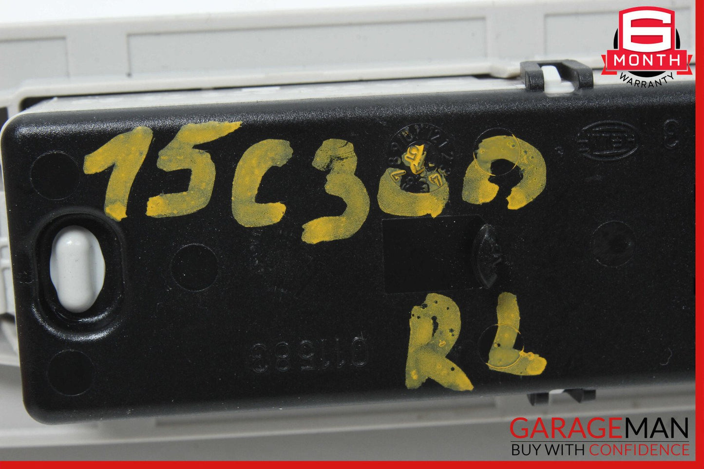 15-20 Mercedes W205 C300 Rear Left Side Roof Grab Handle w/ Lamp OEM