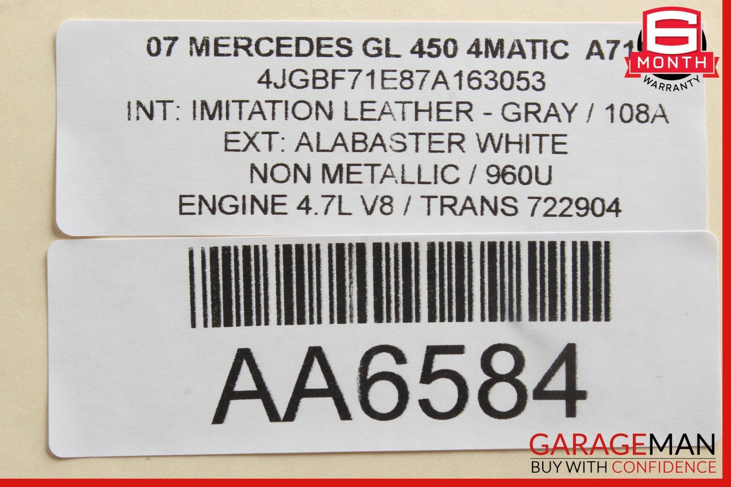03-12 Mercedes GL450 E500 R550 Radio 6 Disk CD Changer Player 2118703889 OEM