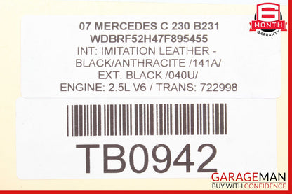 01-07 Mercedes W203 C230 Front Left Driver Side Lower Control Arm OEM