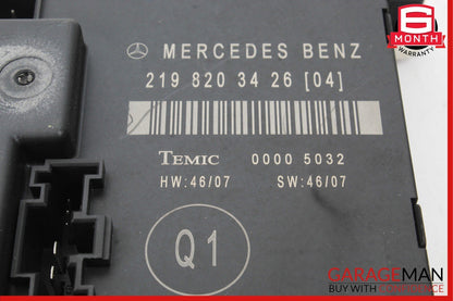 06-11 Mercedes W219 CLS550 CLS500 Rear Right Door Control Module 2198203426 OEM