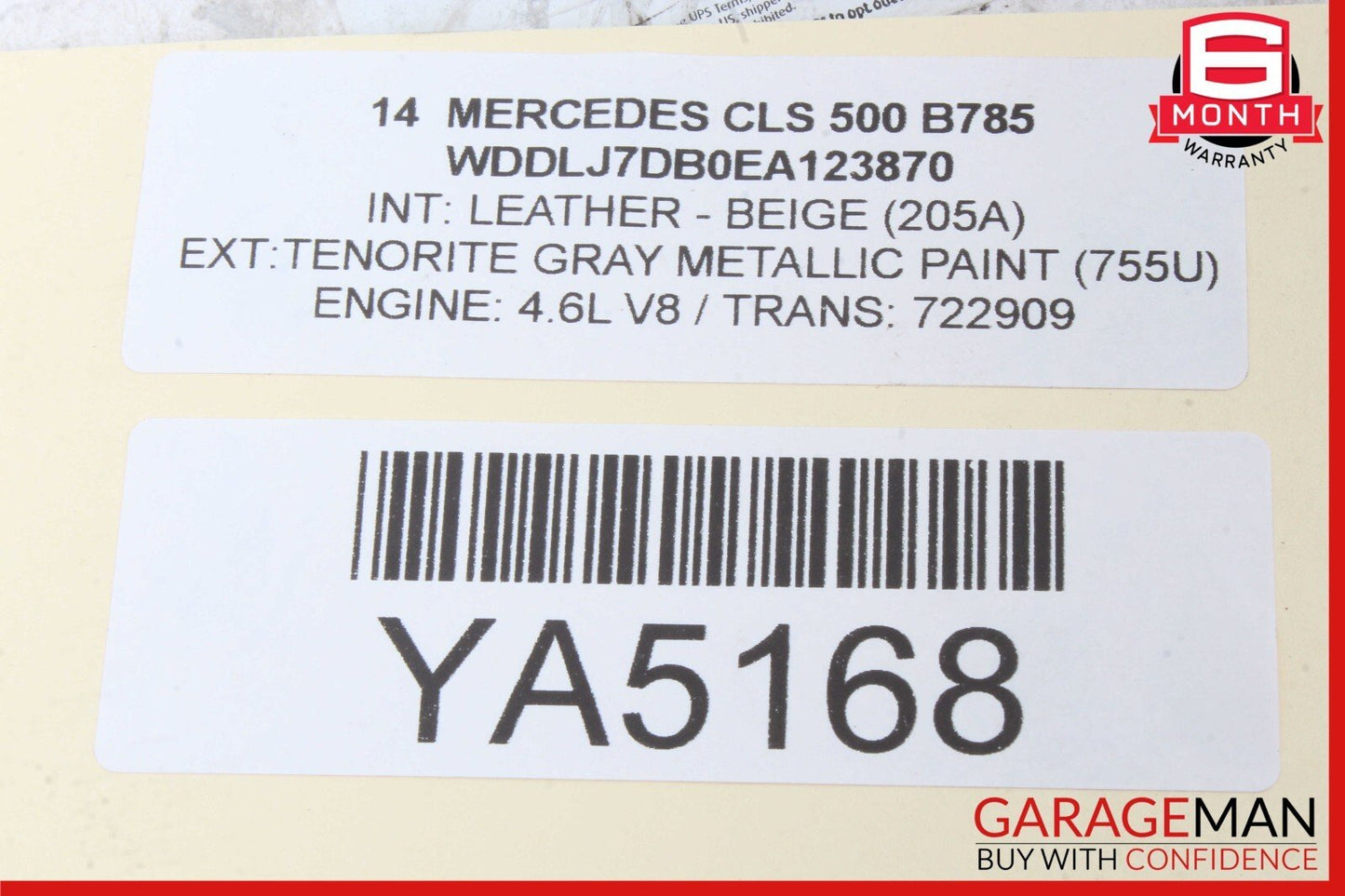 10-18 Mercedes W218 CLS500 E350 Rear Left & Right Brake Caliper Calipers Set OEM