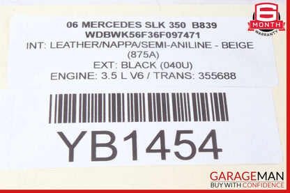 06-11 Mercedes R171 SLK350 SLK280 Rear Left or Right Axle CV Half Shaft OEM