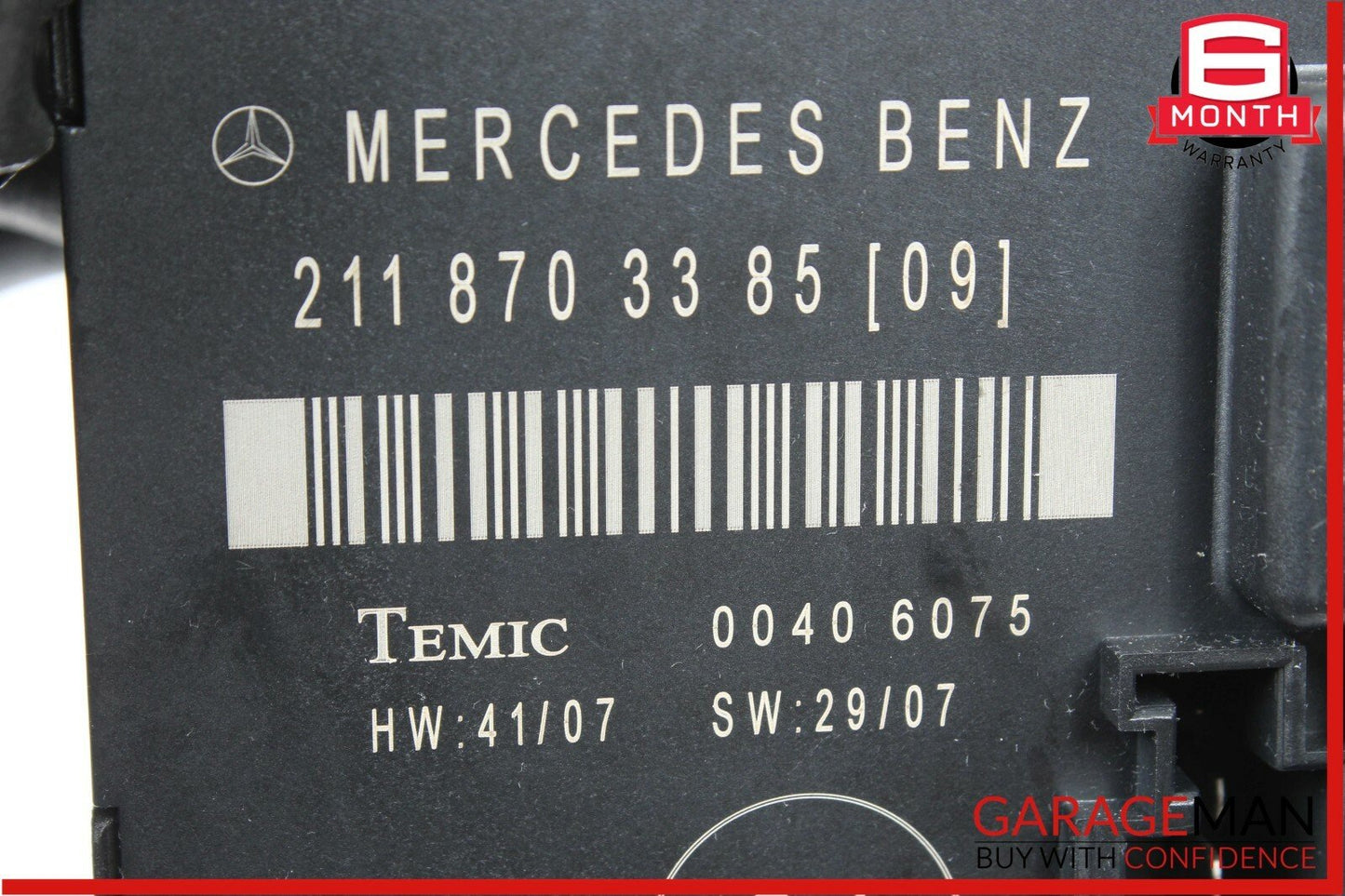 07-09 Mercedes W211 E350 E63 AMG Rear Left Driver Side Door Control Module OEM