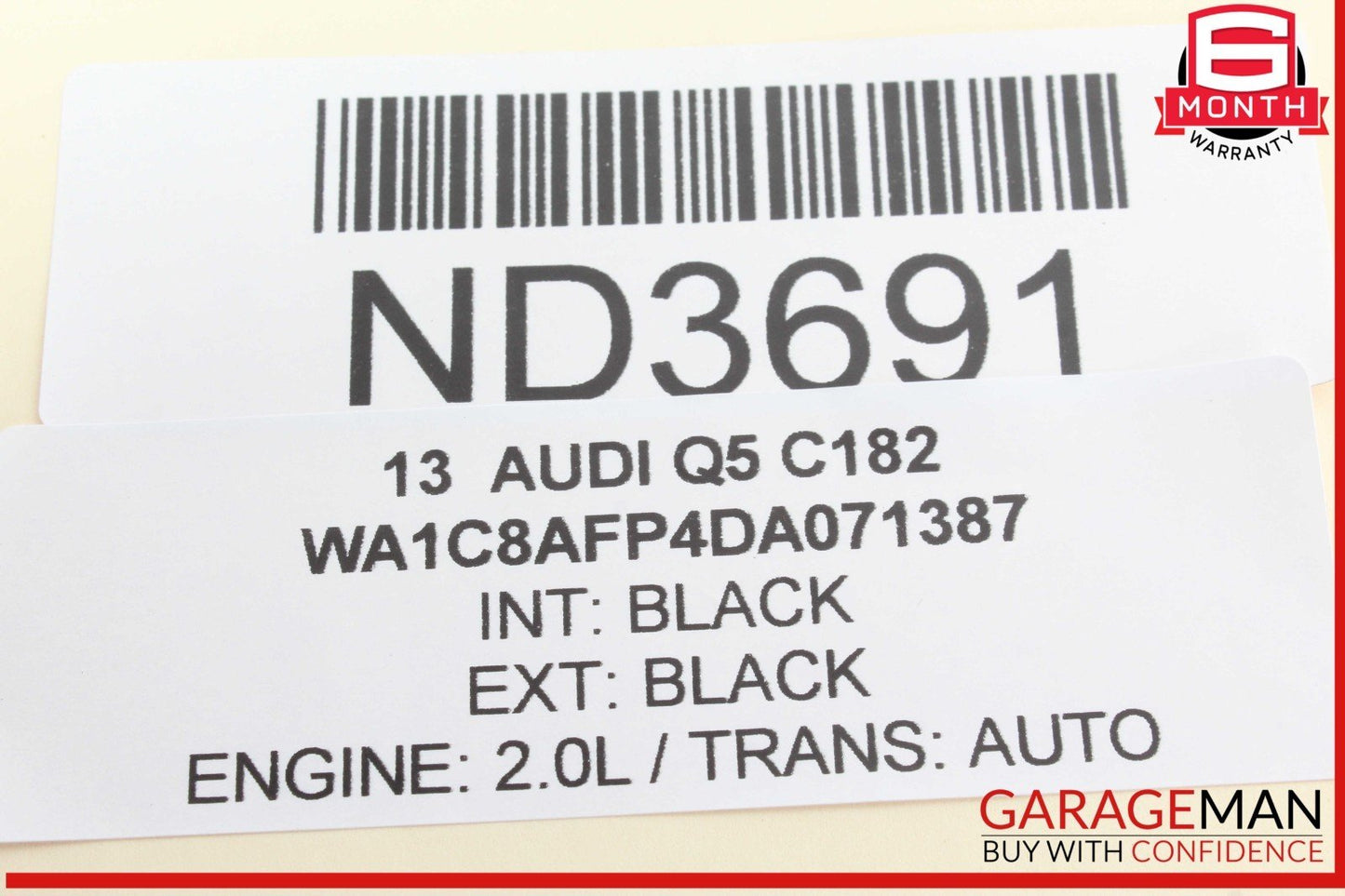 13-17 Audi Q5 SQ5 Front Right Passenger Side Seat Occupant Sensor Module OEM