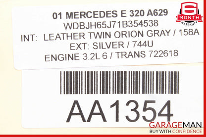 96-99 Mercedes W210 E320 E430 Center Console Dash Trim Switch Hazard Light Panel