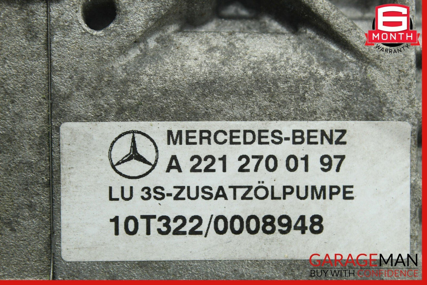 10-13 Mercedes W221 S400 Hybrid Transmission Auxiliary Oil Pump 2212700197 OEM