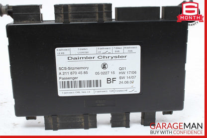 03-13 Mercedes W219 CLS550 ML350 R350 Front Right Side Seat Control Module OEM