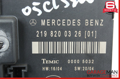 06-11 Mercedes W219 CLS500 CLS55 AMG Rear Right Door Control Module 2198200326