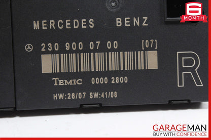 03-12 Mercedes R230 SL500 SL550 SL55 AMG Door Control Module Right Side OEM