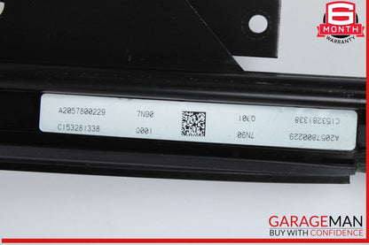15-20 Mercedes W205 C300 C43 AMG Rear Sunroof Shade Rail Frame 2057800229