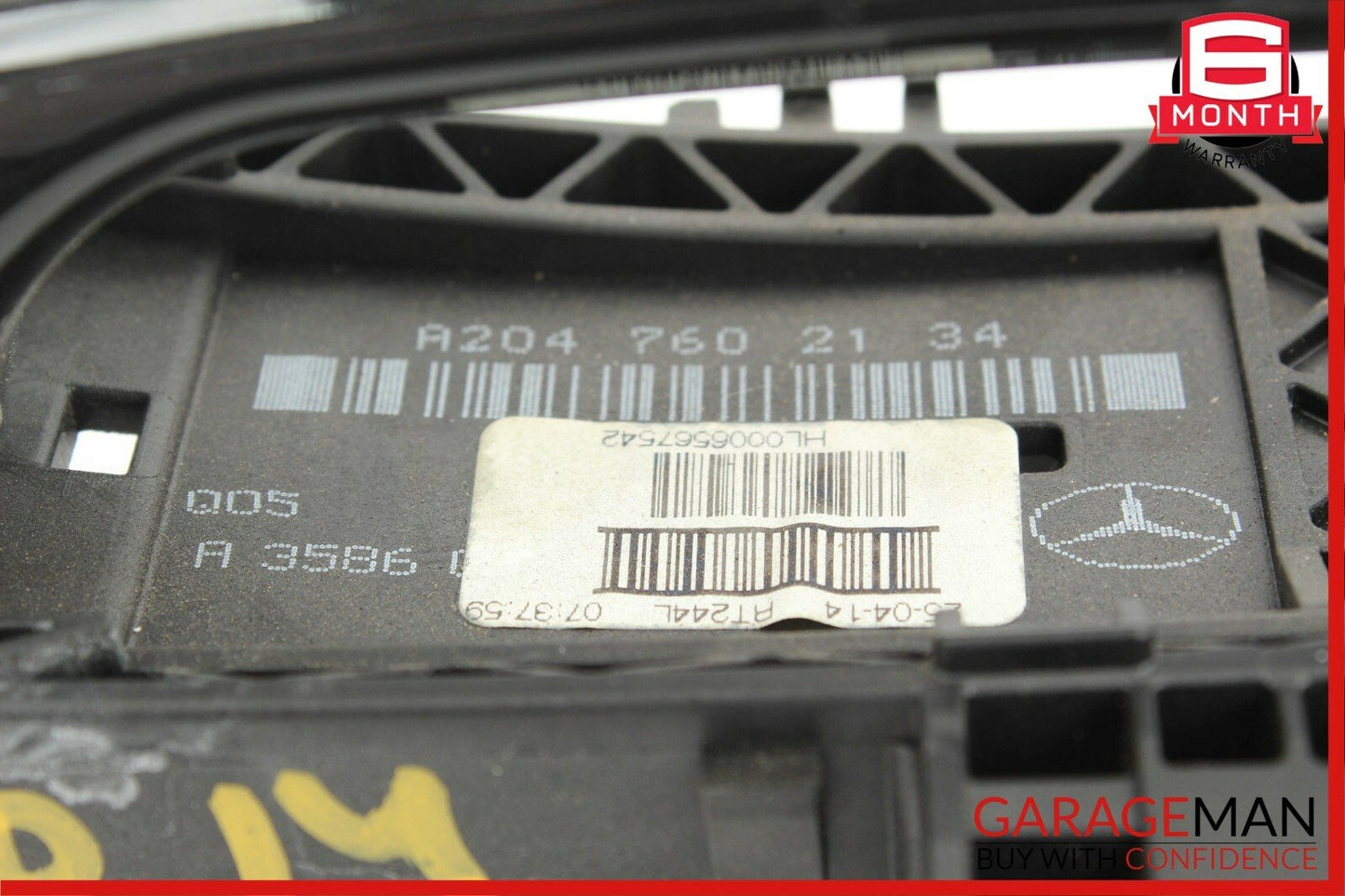 08-14 Mercedes W204 C250 Rear Left Driver Side Exterior Door Handle Black OEM