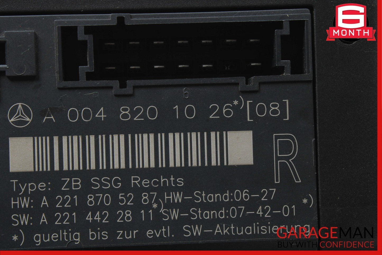 07-13 Mercedes W221 S550 S400 S65 AMG Front Right Side Under Seat Control Unit