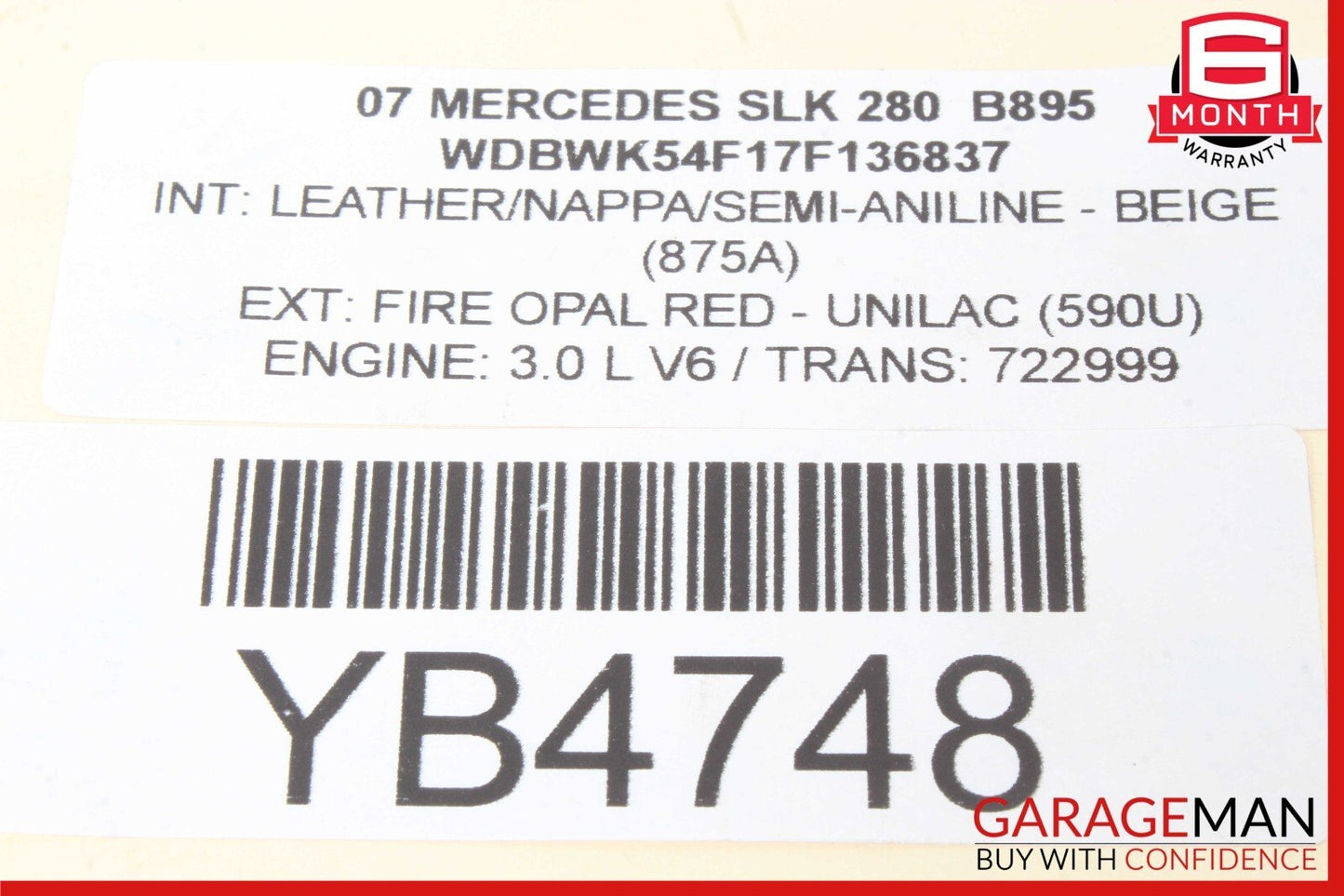 05-11 Mercedes R171 SLK280 SLK350 Front Left Side Spindle Knuckle Hub OEM