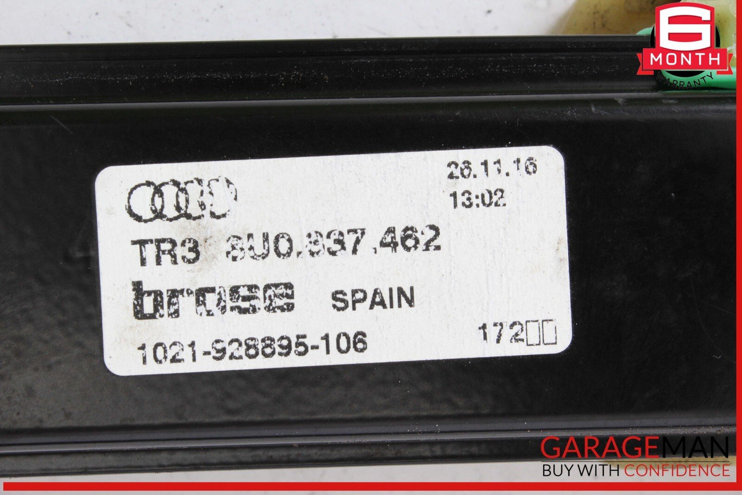 15-18 Audi Q3 Quattro Front Right Passenger Side Window Regulator Motor OEM