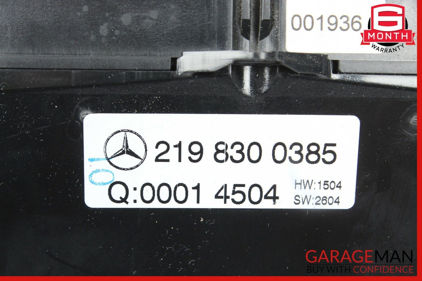 06-11 Mercedes W219 CLS500 A/C AC Climate Control Heater Temperature Switch