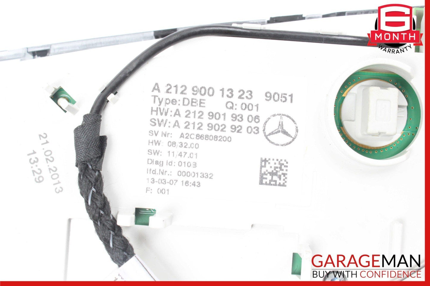 12-18 Mercedes W212 E350 E400 CLS400 CLS500 Overhead Dome Light Lamp Black OEM