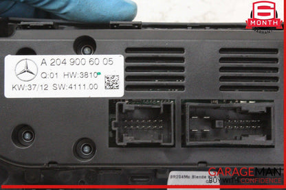 12-14 Mercedes W204 C250 CGI C300 AC A/C Heater Climate Control w/ Trim OEM