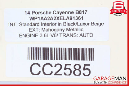 11-17 Porsche Cayenne 958 Rear Right Side Complete Seat Cushion Assembly OEM