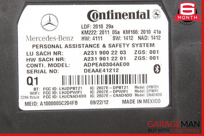 10-16 Mercedes R172 SLK250 ML550 C250 E350 Tele Aid Control Module 2319002203