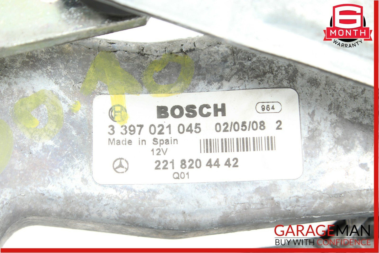 07-14 Mercedes W221 S500 S63 AMG CL600 Windshield Wiper Motor Right Side OEM