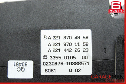 07-14 Mercedes W216 CL500 S550 A/C AC Heater Climate Control Switch Module OEM