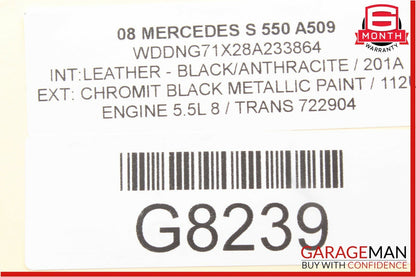 07-13 Mercedes S550 S63 AMG Rear Left / Right Side Door Control Module Unit