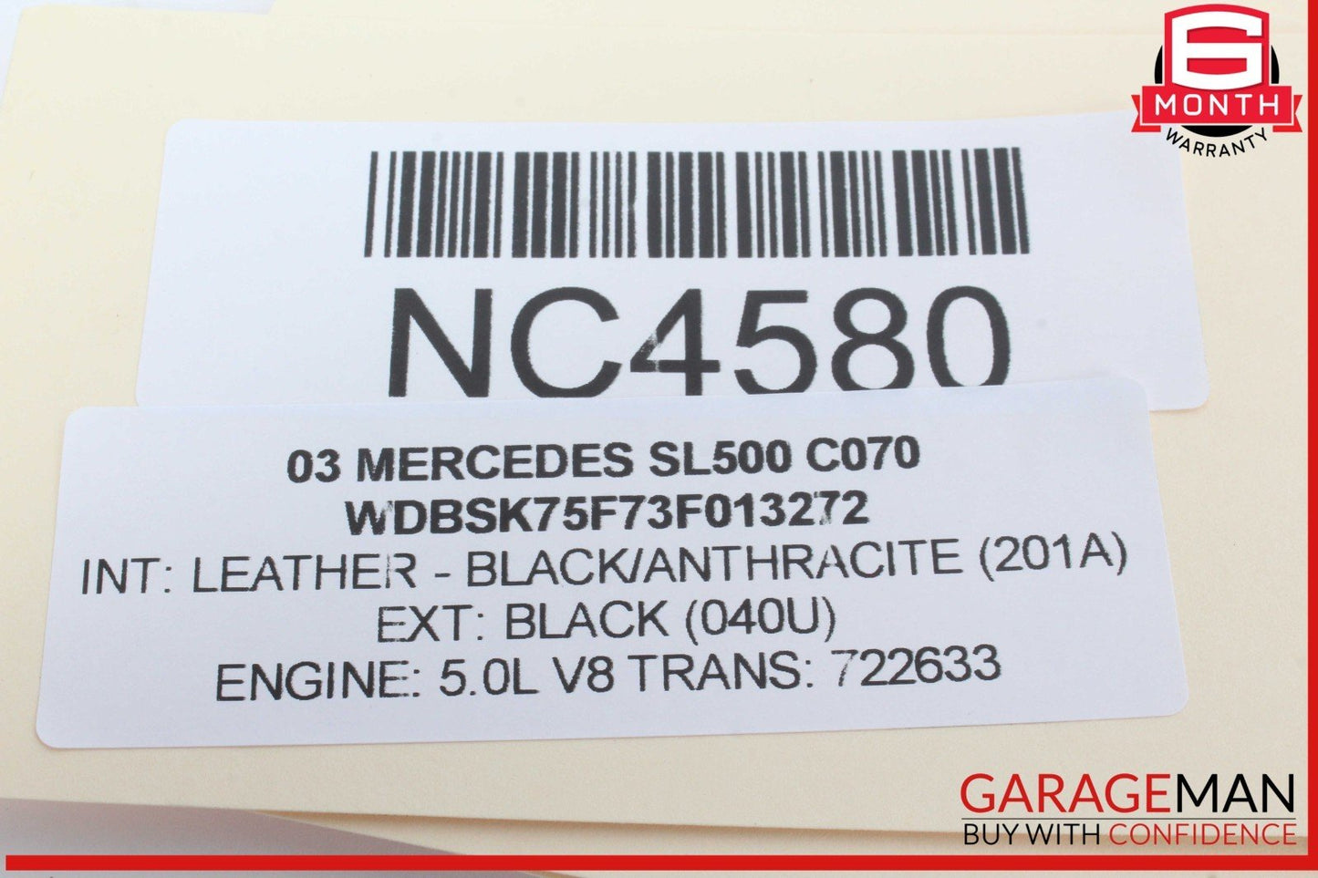 03-12 Mercedes R230 SL500 SL55 AMG SL550 Rear SAM Fuse Box Relay Module OEM