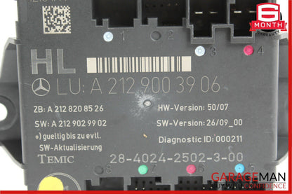 08-14 Mercedes W204 C300 C250 Rear Left Side Door Control Module Unit
