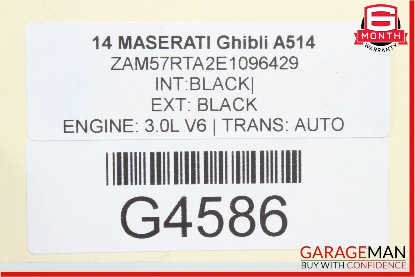 14-17 Maserati Ghibli Front Left Side Door Lock Latch Actuator w/ Handle Bezel