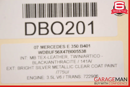 06-09 Mercedes W211 E350 CLK350 722.9 7G Automatic Transmission Assembly 170k