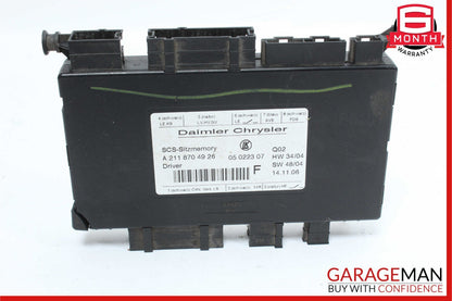03-12 Mercedes X164 GL450 GL350 R350 Front Left Seat Control Module OEM