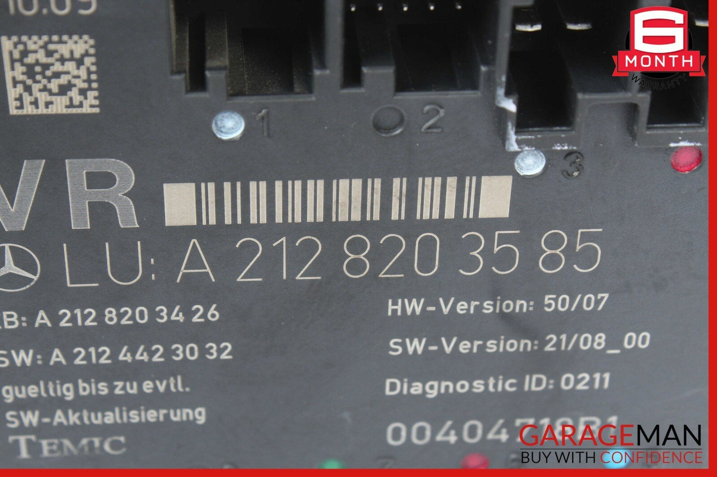 08-14 Mercedes W204 C300 Front Right Passenger Side Door Control Module Unit