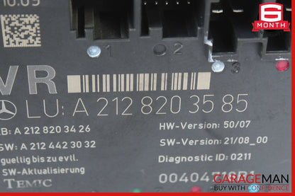 08-14 Mercedes W204 C300 Front Right Passenger Side Door Control Module Unit